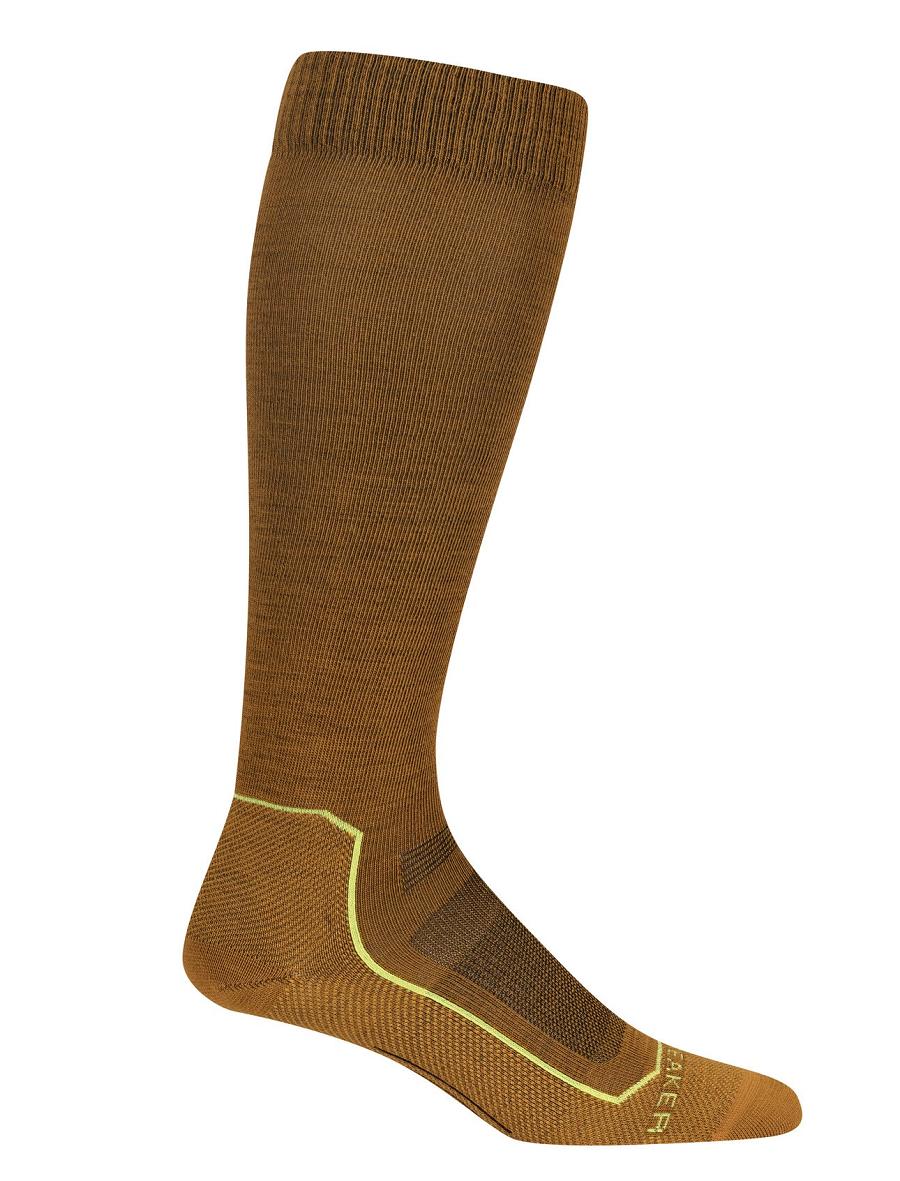 Men's Icebreaker Merino Ski+ Ultralight Over the Calf Socks Clove / Silent Gold | CA 1930EBCX